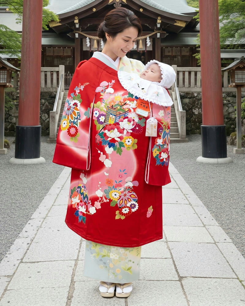 お宮参り_七五三_一ッ身_初着_レンタル_加賀友禅_金沢